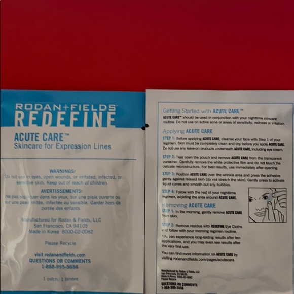 Other - RODAN +FIELDS    Redefine Acute Care